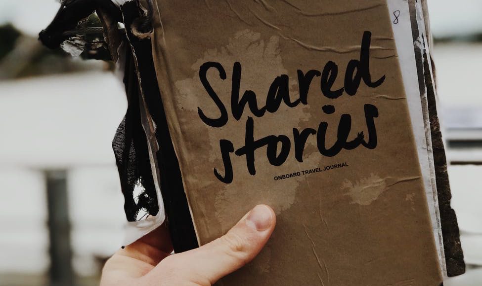 Book with stories on cover