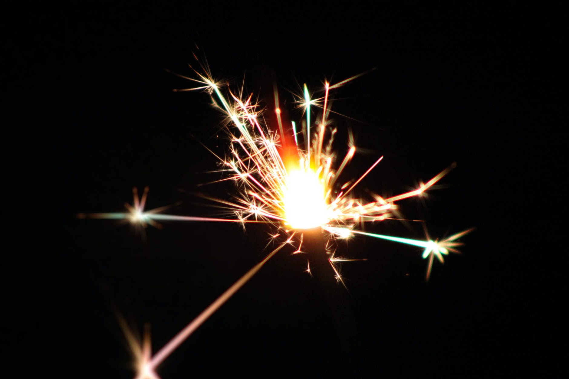 Sparkler in the dark