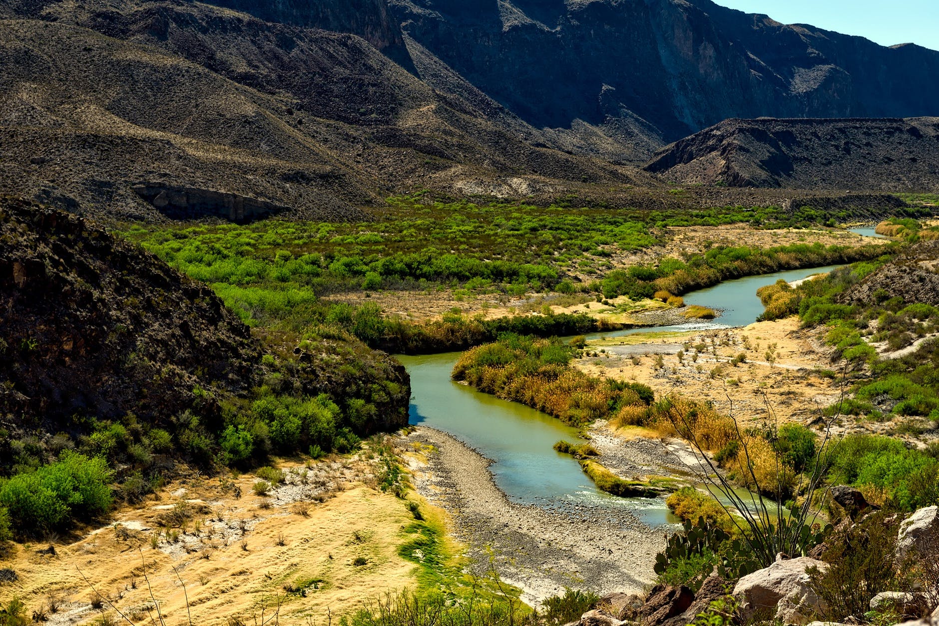 River and mountains