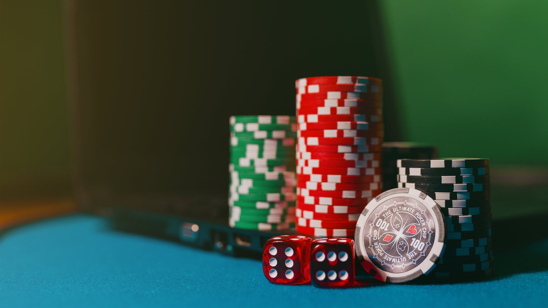 stacks of casino chips