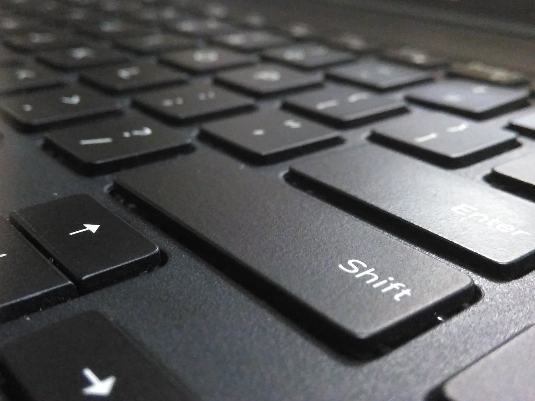 keyboard and shift key