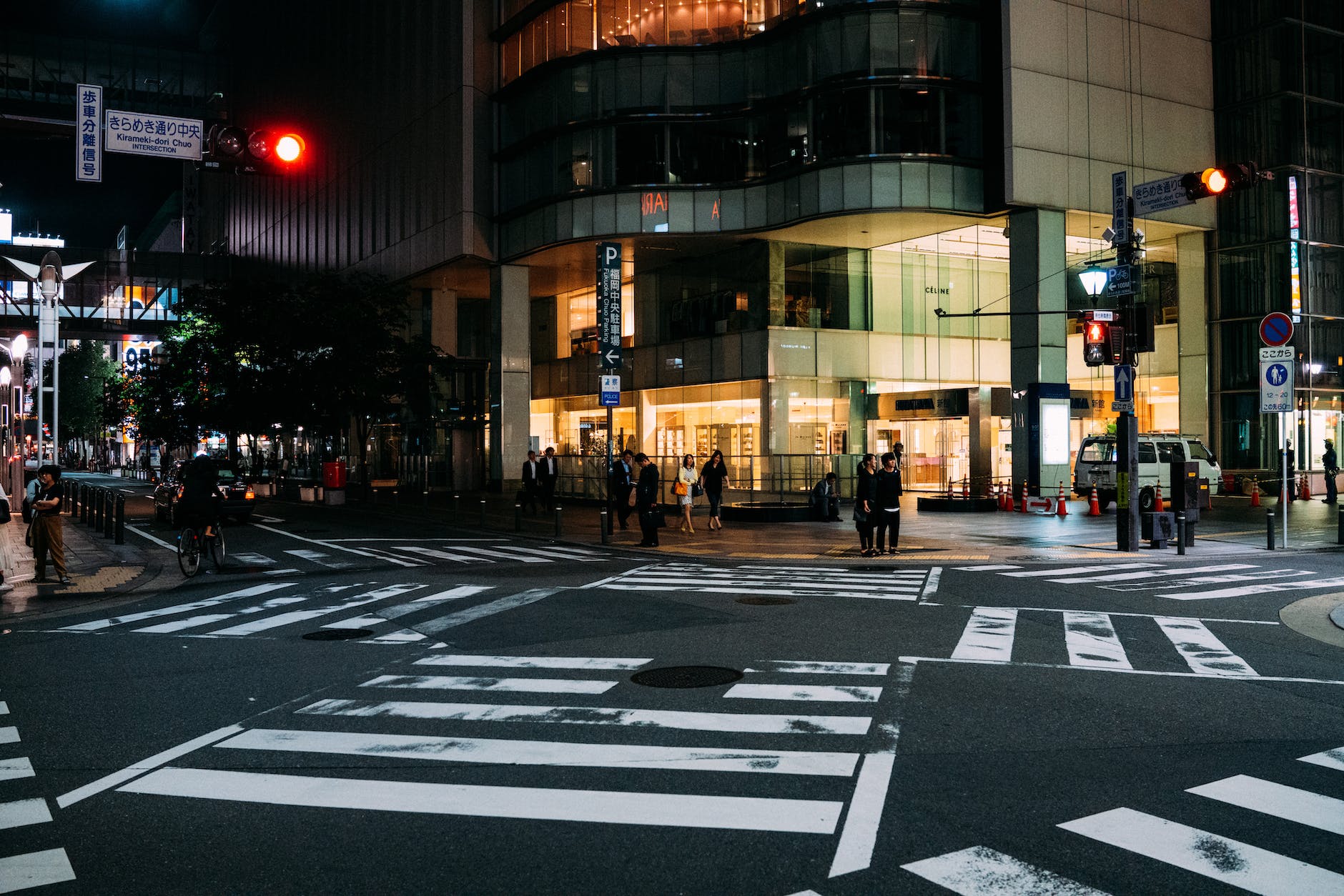 crosswalks and intersection