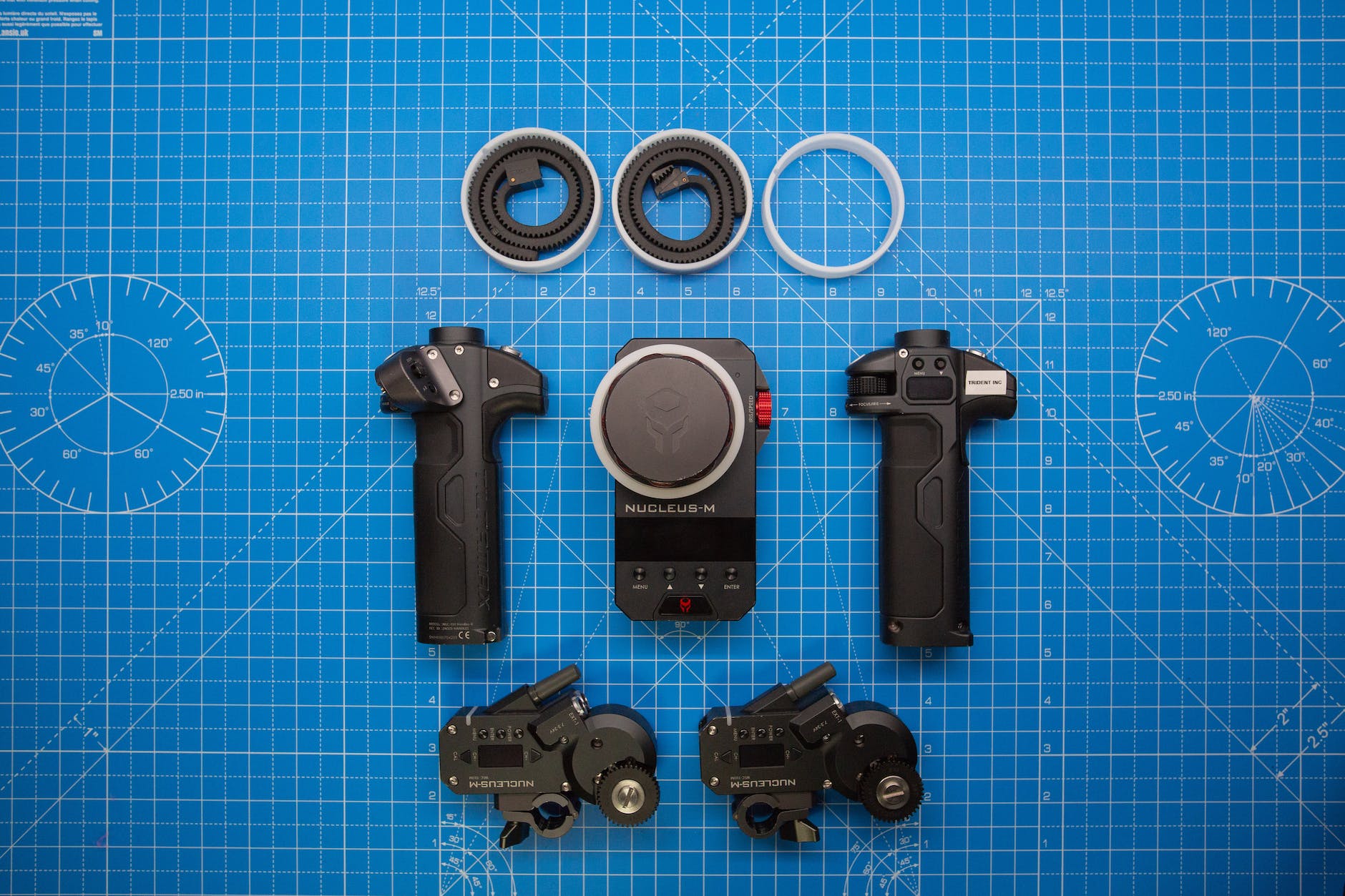 Tita Nucleus M wireless kit on blue print background