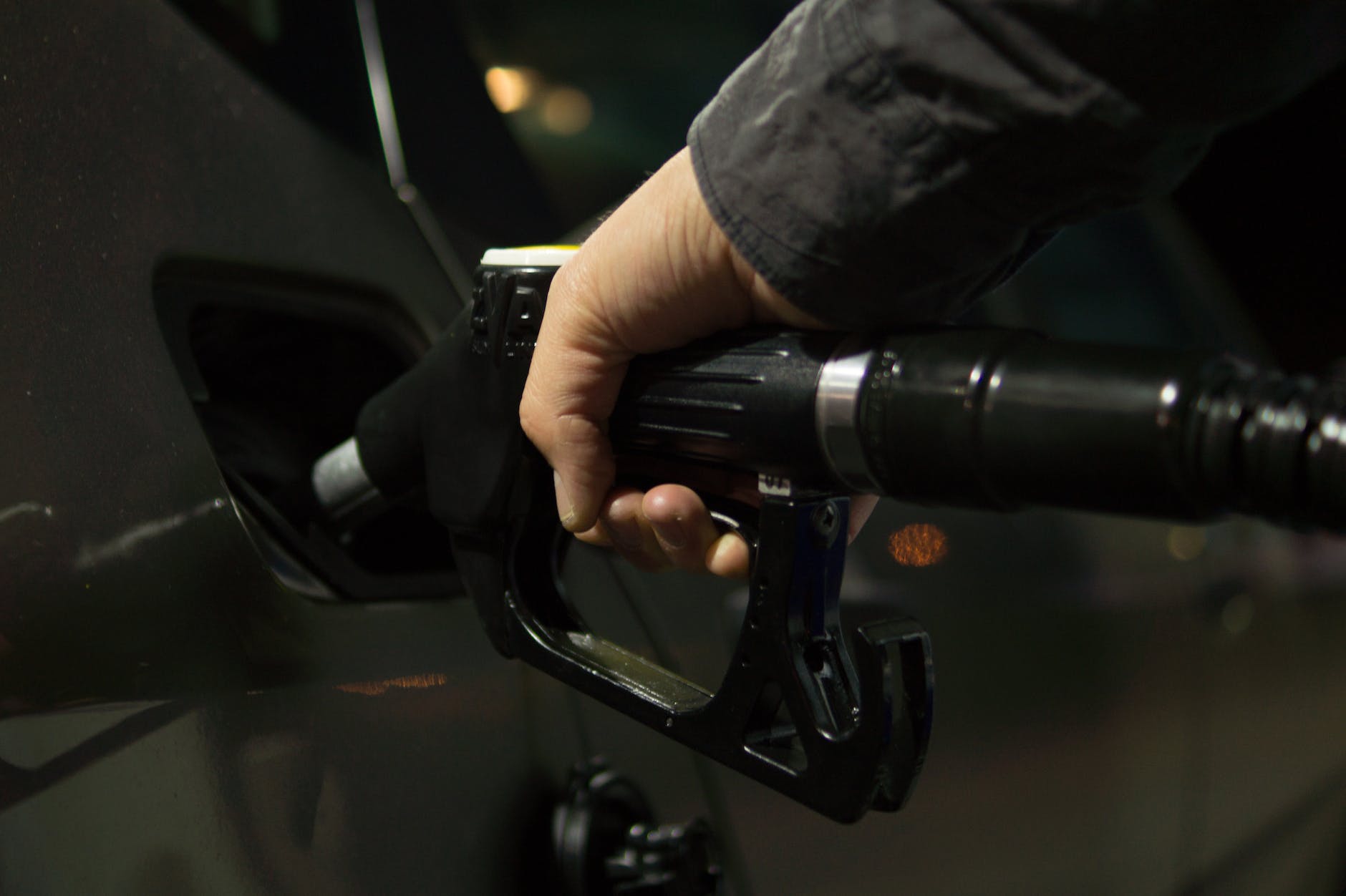 fuel pump and handle held by hand