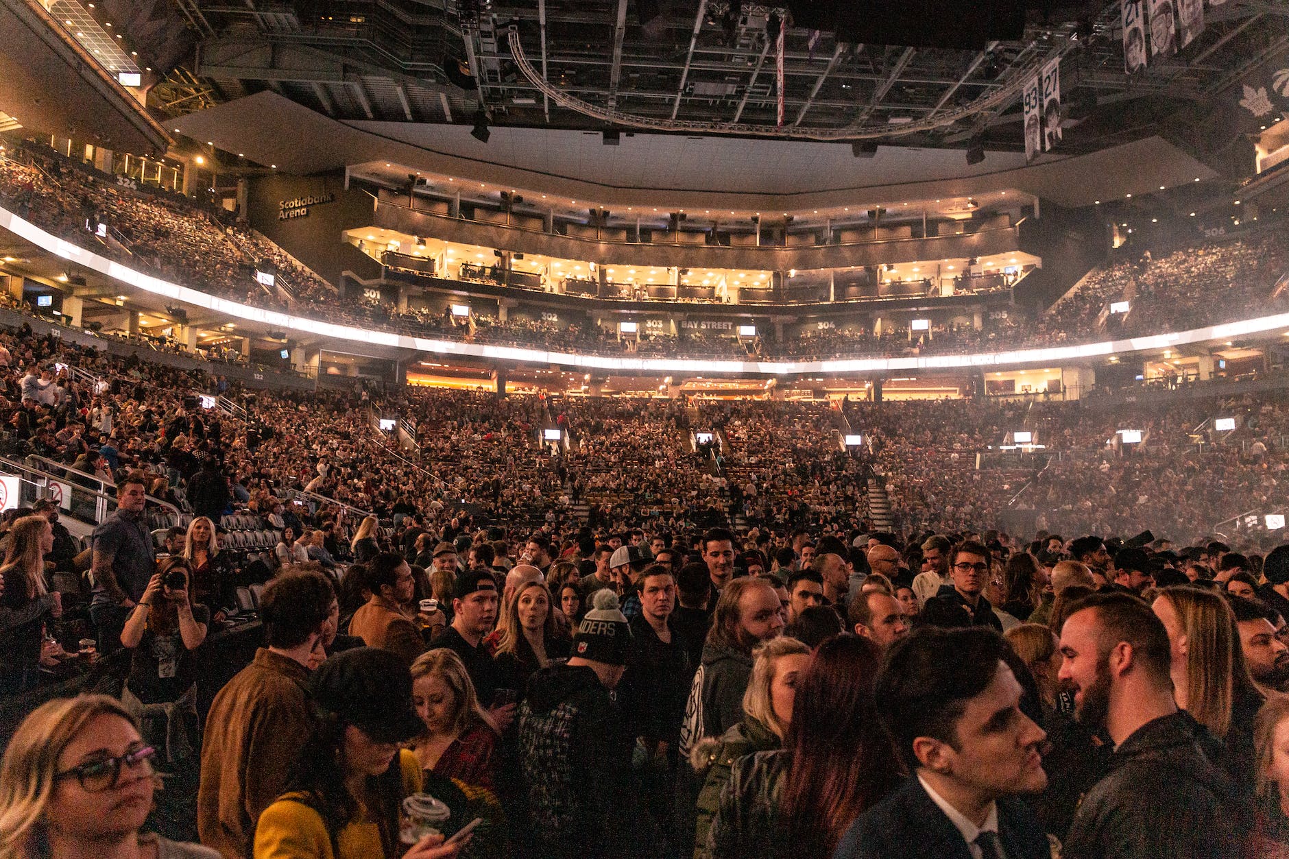 people at a concert or event