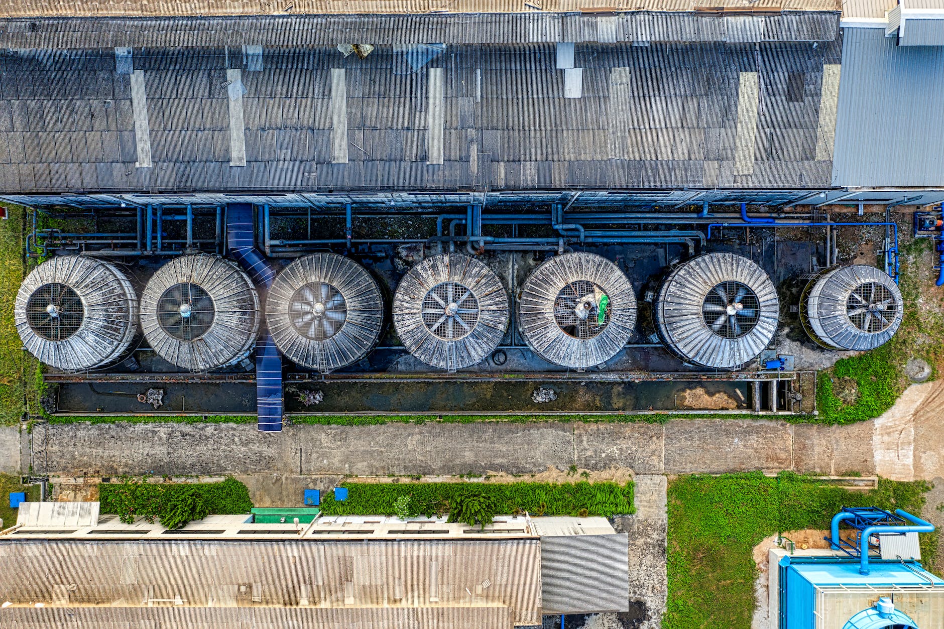 aeroa; voew pf waste water treatment plant