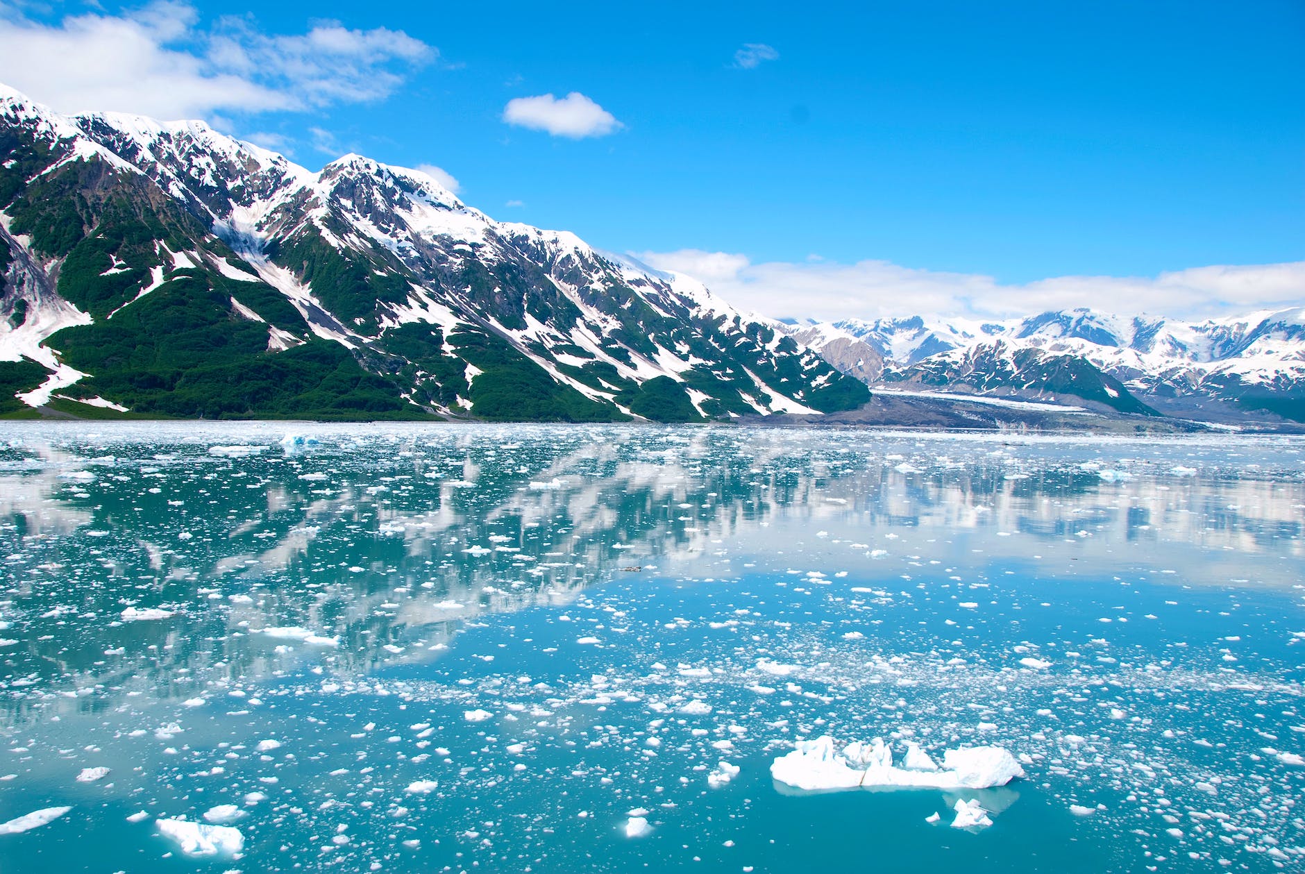 ice and water in Alaska