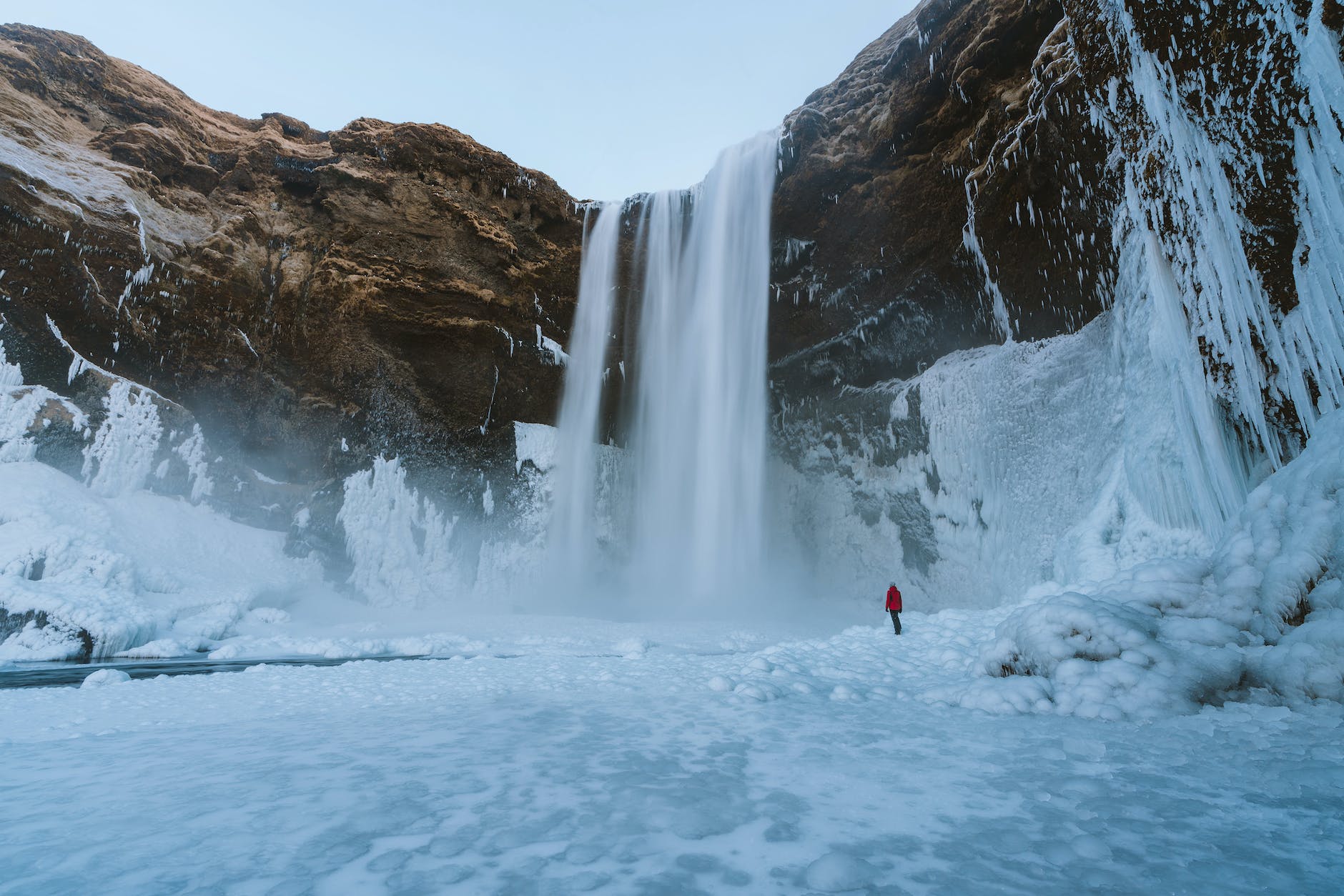 ice and rock in Iceland
