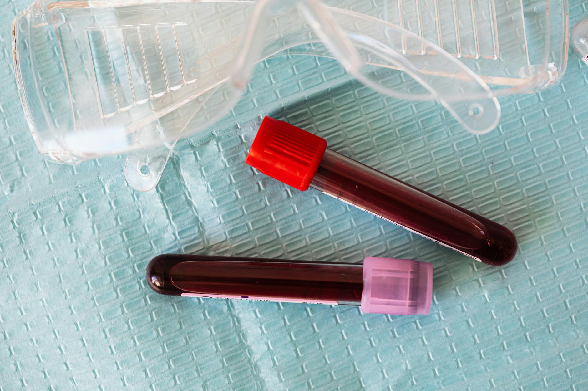 two blood vials