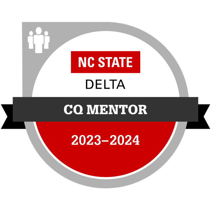 NC State DELTA Course Quality Mentor badge 2023-2024