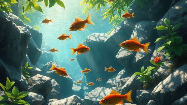 watersheds-with-rocks-plants-and-fish